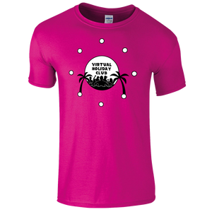 (SALE) ADULT Funky Pink Virtual Holiday Club T-shirt 2021