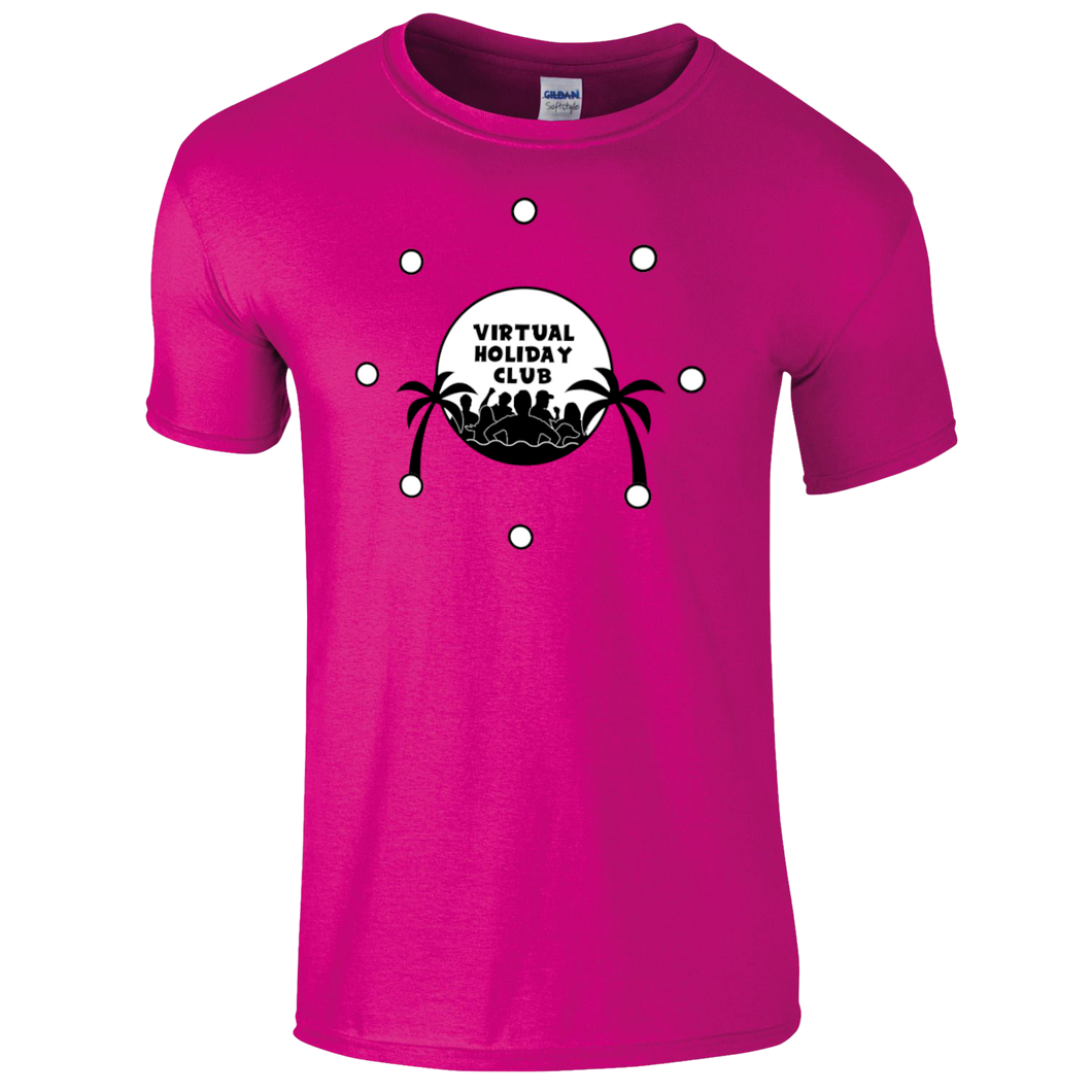 (SALE) ADULT Funky Pink Virtual Holiday Club T-shirt 2021
