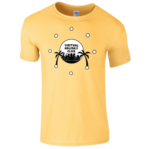 (SALE) CHILD'S Sunny Yellow Virtual Holiday Club T-shirt 2021