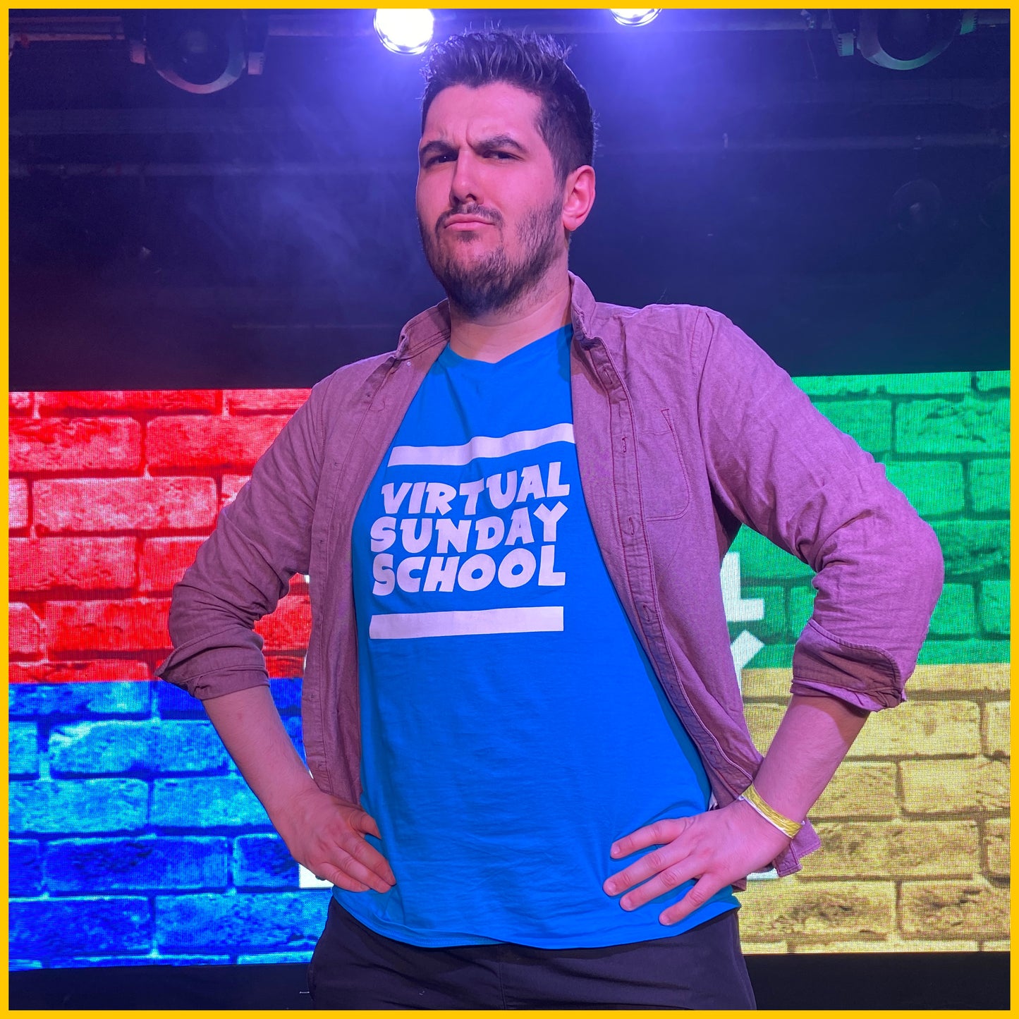 Virtual Sunday school T-Shirt - Blue