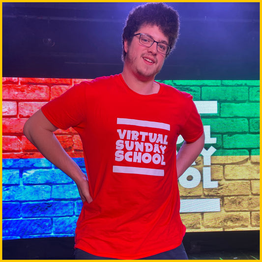 Virtual Sunday school T-Shirt - Red