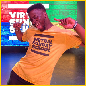 Virtual Sunday school T-Shirt - Yellow